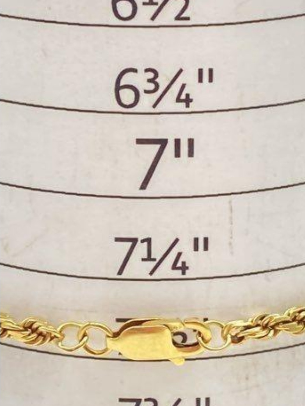 Elegant 14kt yellow gold rope bracelet chain 4.8g - Picture 4 of 8